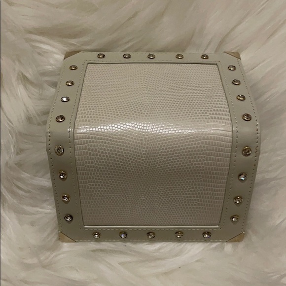 Silver Lizard Printed Leather Swarovski Wallet - Picture 4 of 8